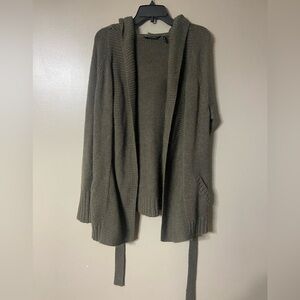 Daisy Fuentes Olive Cardigan Sweater